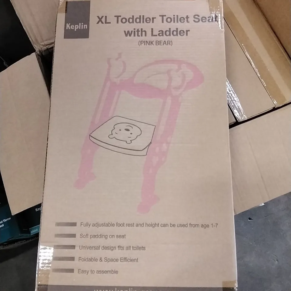 BOXED KEPLIN XL TODDLER TOILET SEAT WITH LADDER 