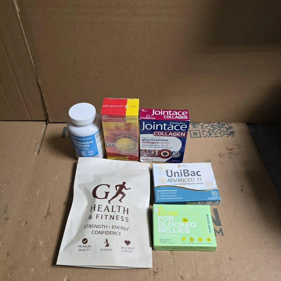 APPROXIMATELY 15 ASSORTED VITAMIN/HEALTH AID PRODUCTS TO INCLUDE VITABIOTICS, UNIBAC ADVANCED AND BEE HEALTH