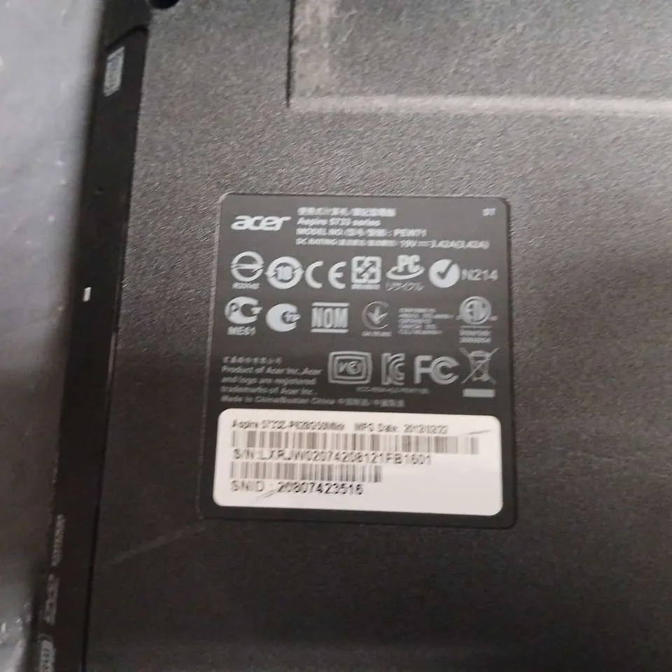 ACER ASPIRE 5733 SERIES LAPTOP - MODEL NUMBER PEW71