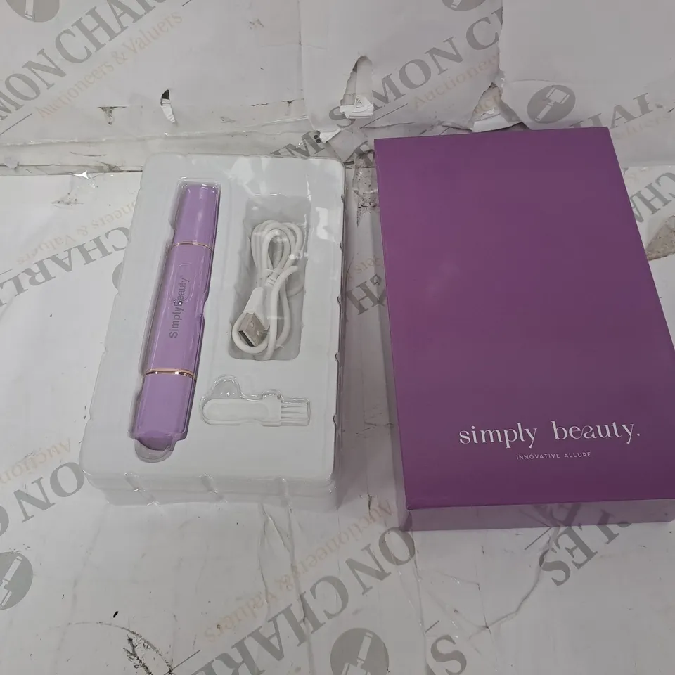 BOXED BEAUTY 2 IN 1 SUPER SMOOTH FACE & BROWS HAIR REMOVER, PURPLE