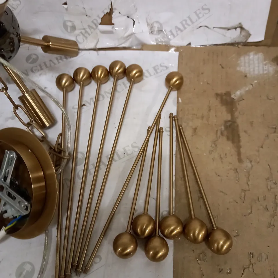 ORCIA 8LT PENDANT AGED BRASS EFFECT PLATE & AGED BLACK NICKEL