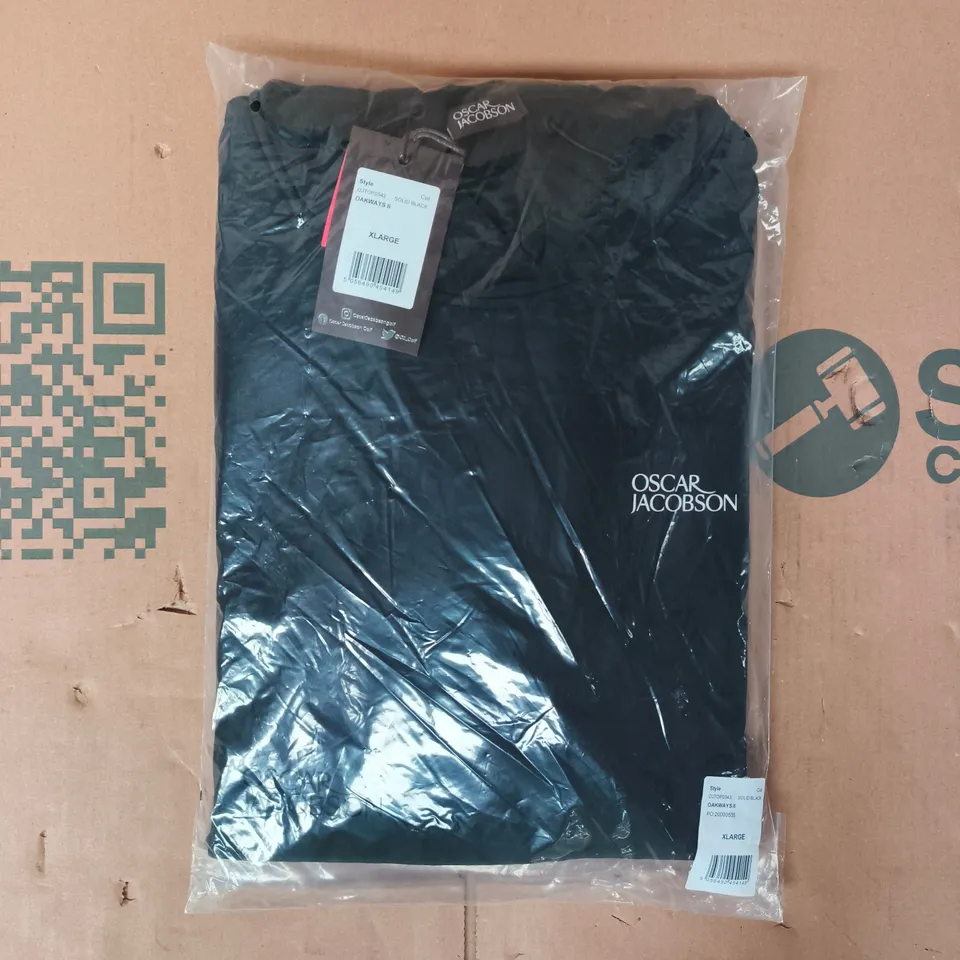 BAGGED OSCAR JACOBSON OAKWAYS II HOODY IN BLACK SIZE XL