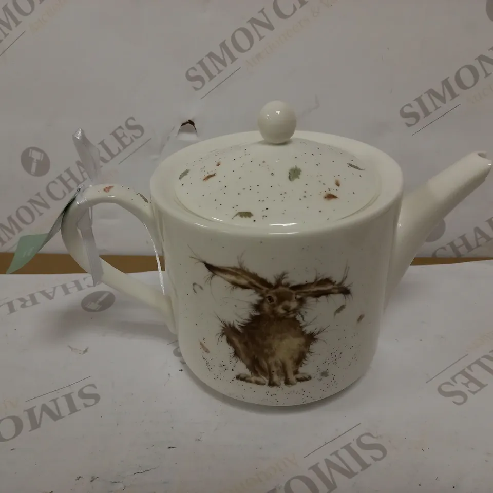 WRENDALE BY ROYAL WORCESTER HARE TEAPOT