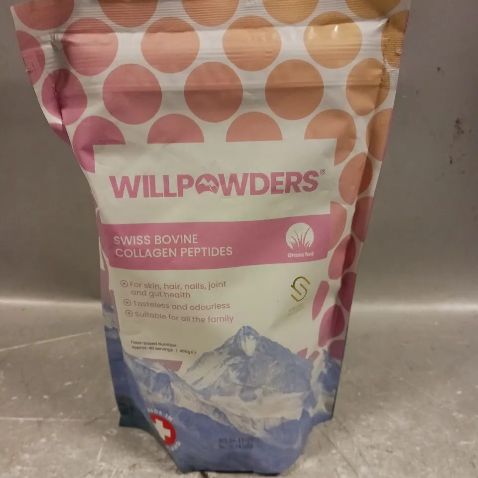 WILLPOWDERS SWISS BOVINE COLLAGEN PEPTIDES (400g)