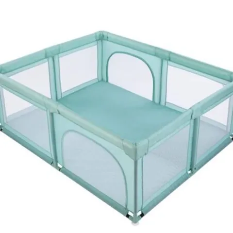 BOXED HOUSE ADDITIONS BABY PLAYPEN PLAY YARD FOR KIDS ACTIVITY CENTRE LIGHT GREEN