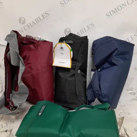CALIFORNIA INNOVATIONS SET OF 4 FOLDABLE INSULATED MARKET TOTES
