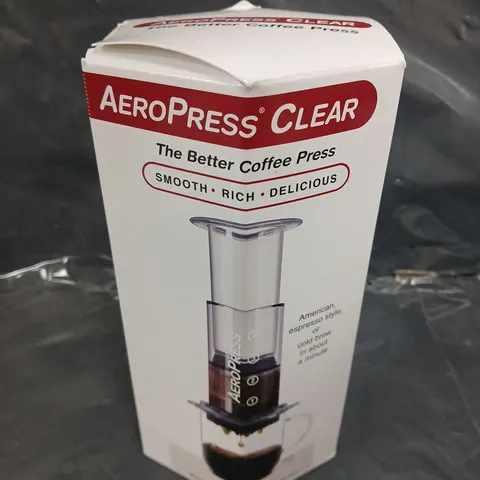 BOXED AEROPRESS CLEAR COFFEE PRESS 