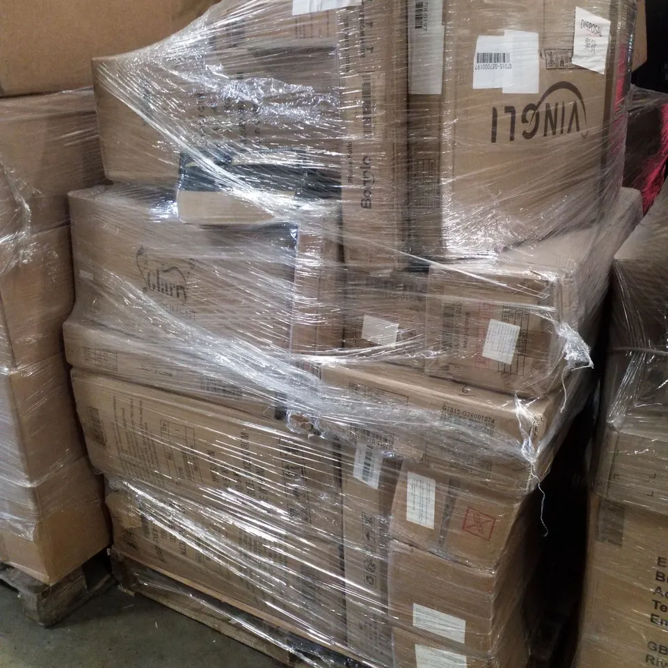 PALLET CONTAINING ASSORTED PRODUCTS INCLUDING JERRY CAN, ELECTRIC KEYBOARD & SITTING BIRD BATH