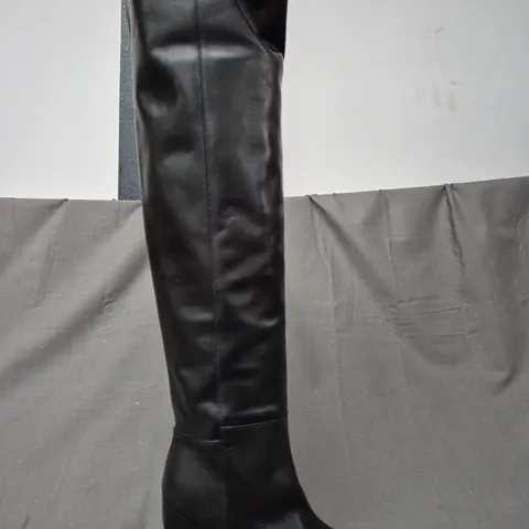 BOXED PAIR OF ALLSAINTS REINA BOOTS IN BLACK UK SIZE 6