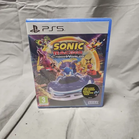 SEALED SONIC RACING ACROSS WORLDS – PS5 GAME CASE (PLAYSTATION 5)