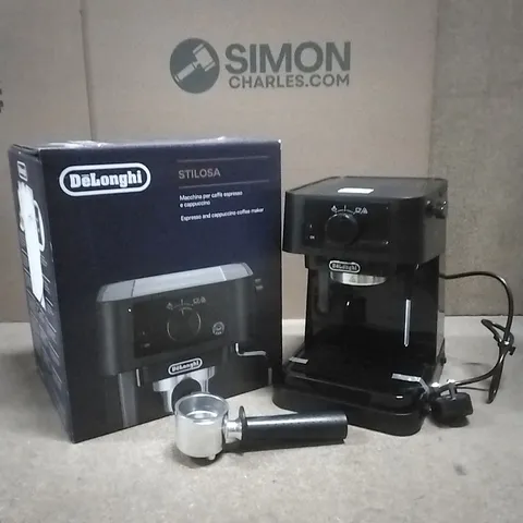 BOXED DELONGHI STILOSA ESPRESSO AND CAPPUCCINO COFFEE MAKER 