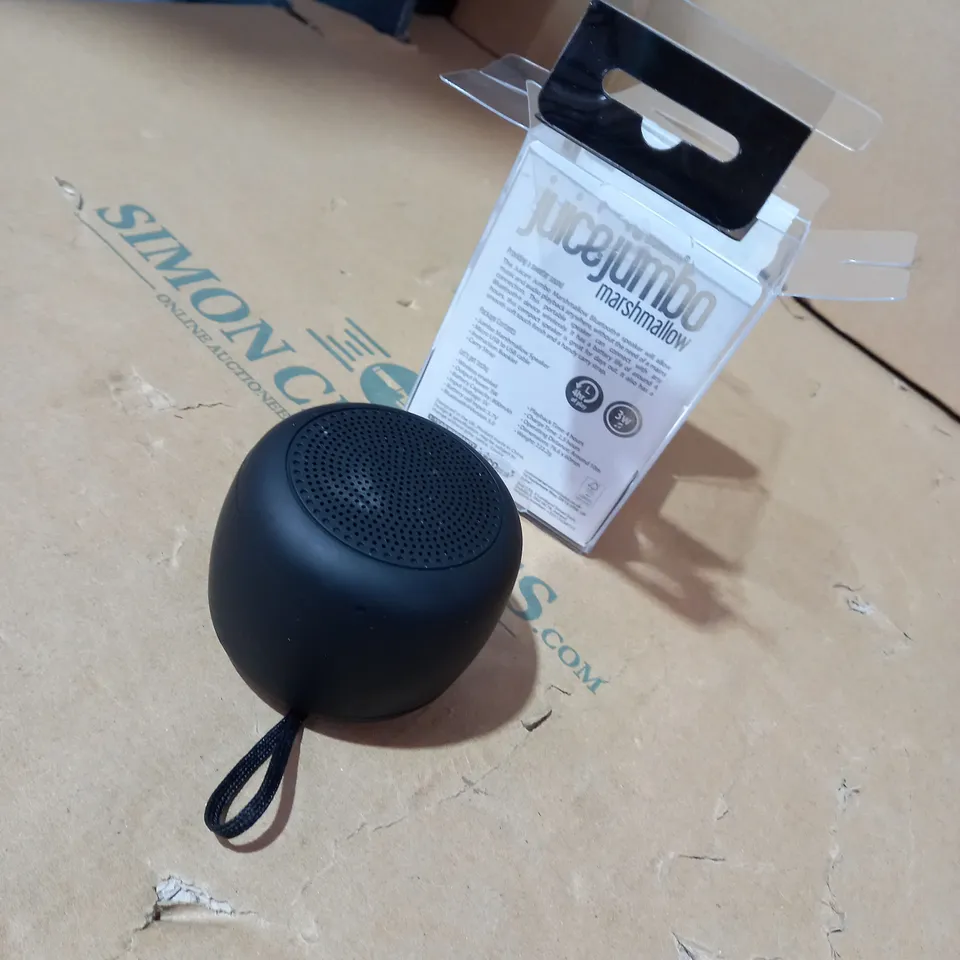 JUICE MARSHMALLOW MINI BLUETOOTH SPEAKER AND BOOMPRO SPEAKER