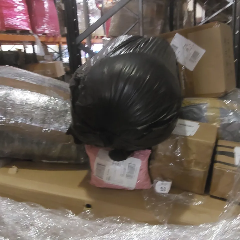 PALLET OF ASSORTED HOUSEHOLD GOODS AND PRODUCTS TO INCLUDE;KITCHEN FAUCET,MEAT GRINDER,STEERING KNUCKLE