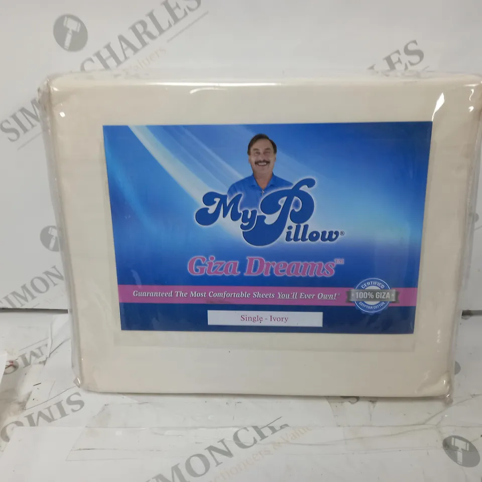 MY PILLOW GIZA DREAMS CASES IN IVORY - SINGLE