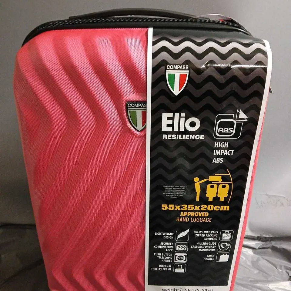 COMPASS ELIO 34L PINK SUITCASE