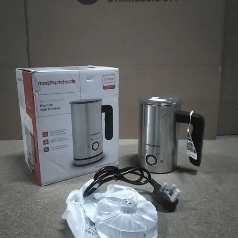 BOXED MORPHY RICHARDS BREW AND BLEND ELECTRIC MILK FROTHER 