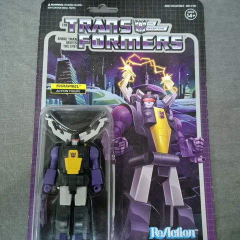 REACTION COLLECTIBLE TRANSFORMERS ACTION FIGURE - SHRAPNEL