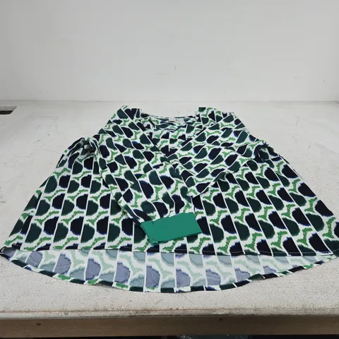 HEINE GREEN PATTERNED BLOUSE UK 22