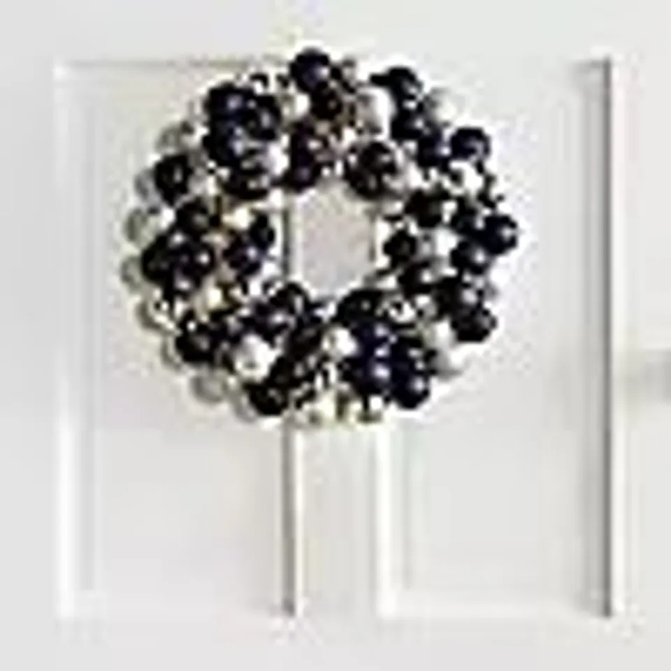 HOME STORIES 40CM PRE LIT SHATTERPROOF BAUBLE WREATH