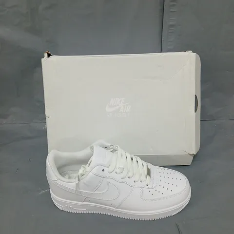 BOXED PAIR OF NIKE AIR FORCE 1 WHITE UK 9