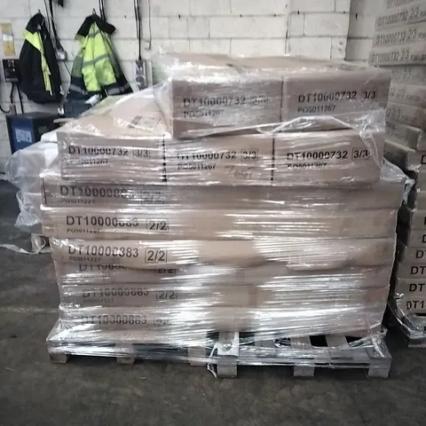 PALLET OF ASSORTED BRAND NEW BUT INCOMPLETE BOXED FURNITURE PARTS AND PIECES