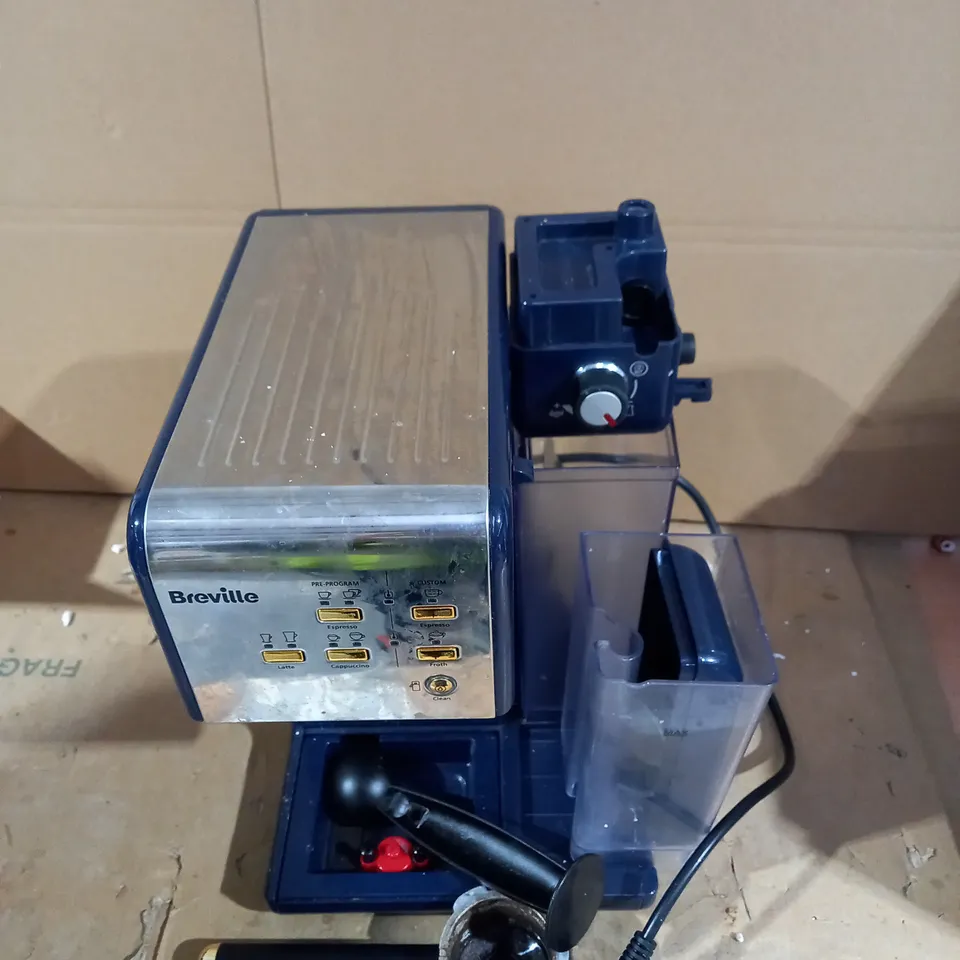 BREVILLE ONE-TOUCH COFFEEHOUSE COFFEE MACHINE - NAVY BLUE