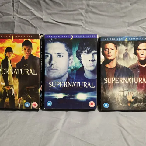 SUPERNATURAL: THE COMPLETE FIRST, SECOND & FOURTH SEASONS – 3 DVD BOX SETS