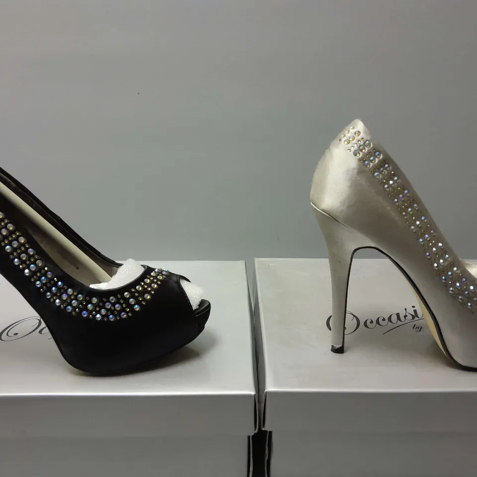 APPROXIMATELY 6 BOXED OCCASIONS BY CASANDRA SHOES IN VARIOUS SIZES, STYLES AND COLOURS