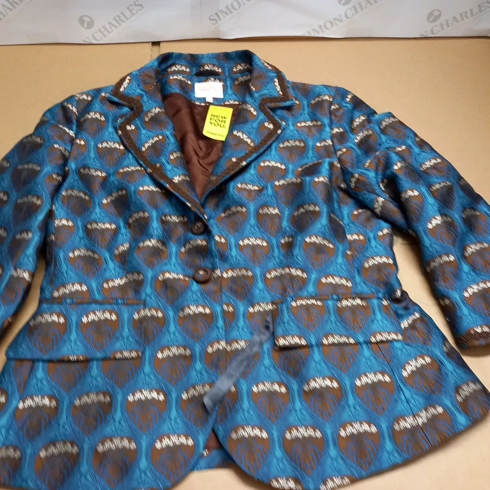 WHISTLES PATTERENED BLAZER - UK 14