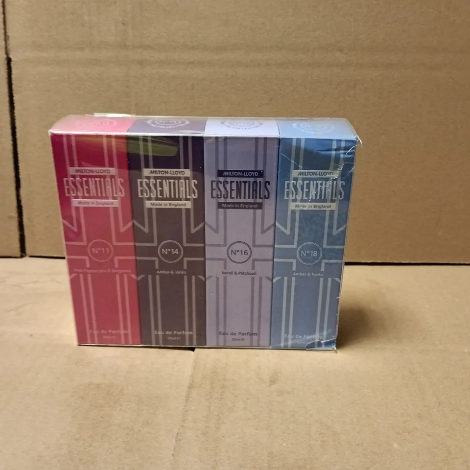 SEALED MILTON LLOYD ESSENTIALS SET OF 4 50ML EAU DE PARFUMS