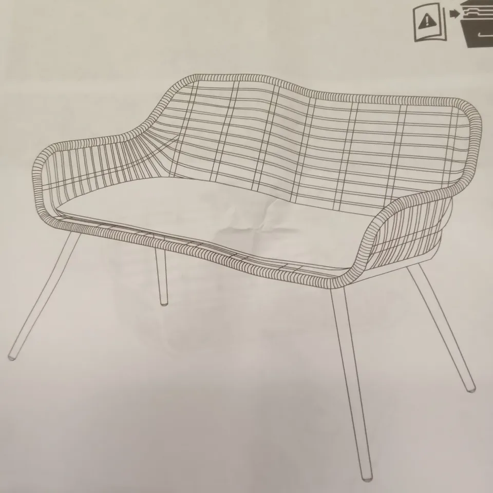 BOXED APOLIMA OUTDOOR GARDEN SOFA 