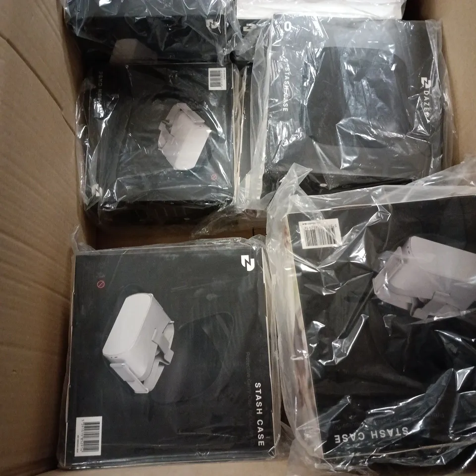 BOX OF APPROXIMATELY 10 STASH CASE PROTECTIVE CARRY CASE FOR OCULUS GO