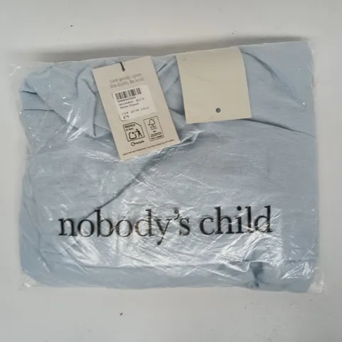 BAGGED NOBODY'S CHILD JERROW TROUSERS IN BLUE SIZE UK 8