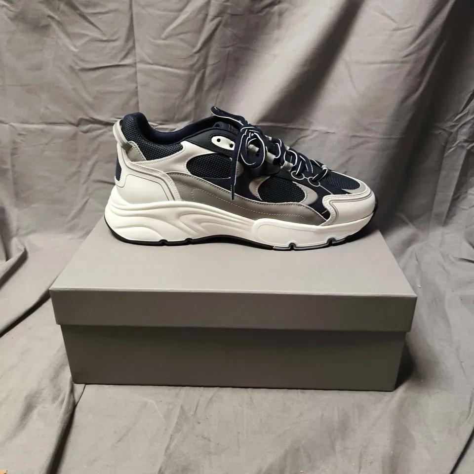 BOXED PAIR OF COLEENS MENS NAVY SHOES - SIZE 10.5