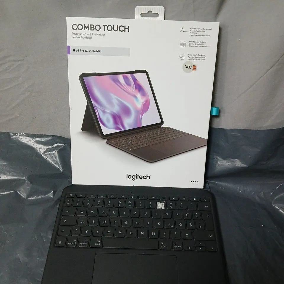 LOGITECH COMBO TOUCH KEYBOARD CASE FOR IPAD PRO 13-INCH (M4) – BOXED