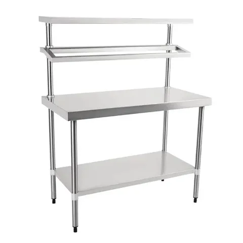 BOXED VOGUE STAINLESS STEEL PREP STATION WITH GANTRY