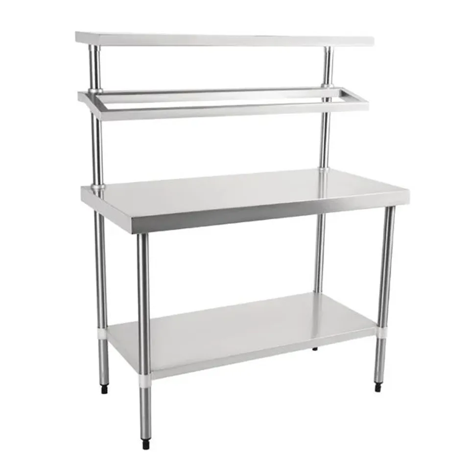 BOXED VOGUE STAINLESS STEEL PREP STATION WITH GANTRY