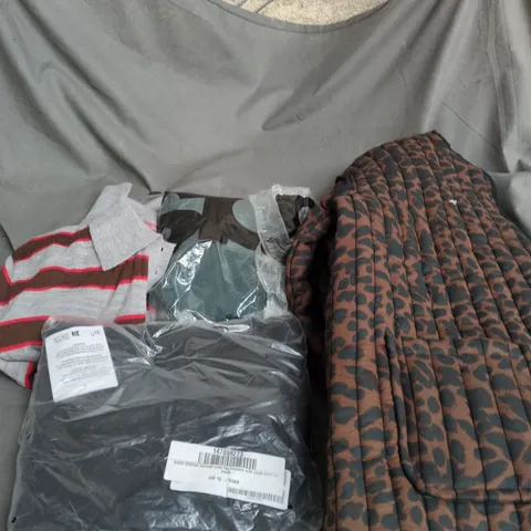 APPROXIMATELY 20 ASSORTED CLOTHING PRODUCTS IN VARIOUS STYLES & SIZES TO INCLUDE PANTS, T-SHIRTS, DRESSES ETC