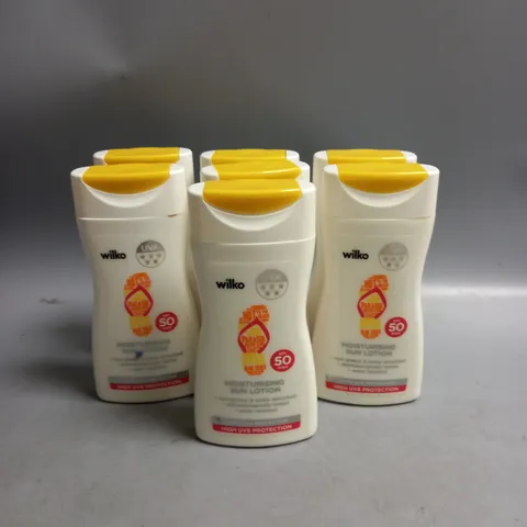 LOT OF 7 MOISTURISING SUN LOTION SPF 50 200ML