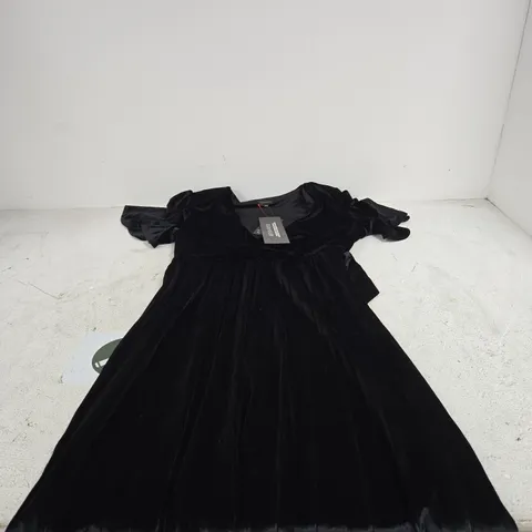 KALEIDOSCOPE BLACK VELOUR DRESS UK 12 TAGGED