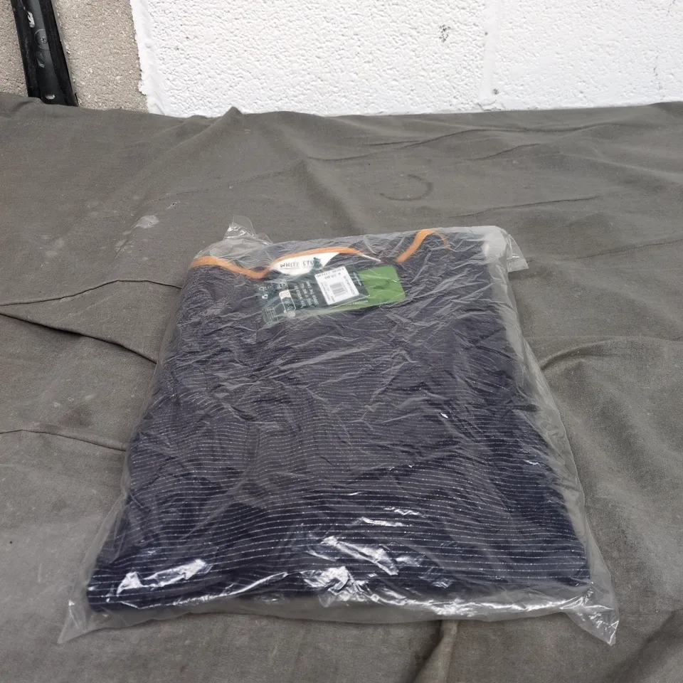 WHITE STUFF SPARKLE JERSEY DRESS NAVY/MULTI UK 22R BAGGED