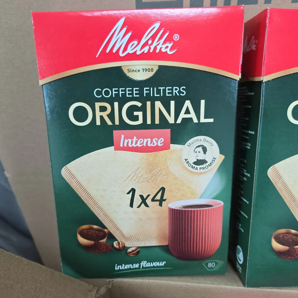 BOX OF APPROXIMATELY 8 MELITTA COFFEE FILTERS INTENSE 
