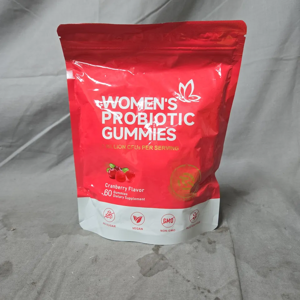 WOMEN'S PROBIOTIC GUMMIES – CRANBERRY FLAVOR (60 GUMMIES)