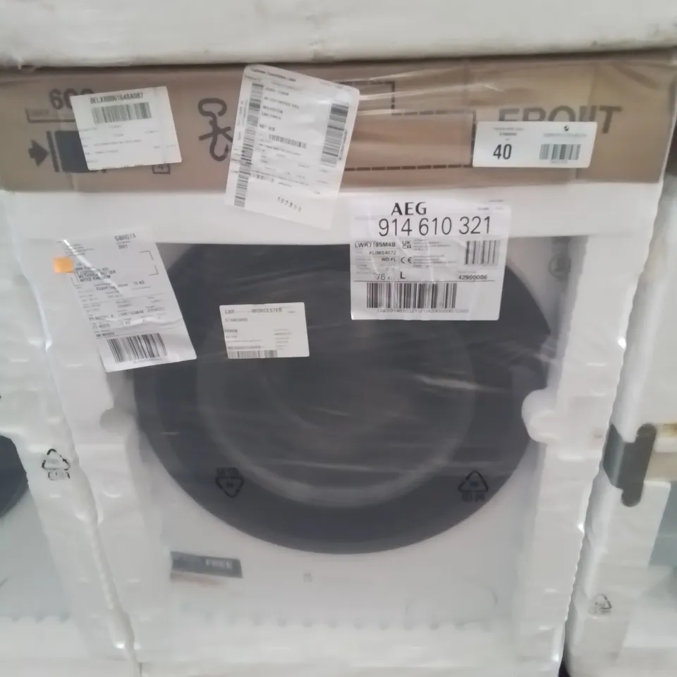 AEG 7000 LWR7185M4B FREESTANDING WASHER DRYER 8/5KG LOAD, 1400RPM SPIN, WHITE RRP £709