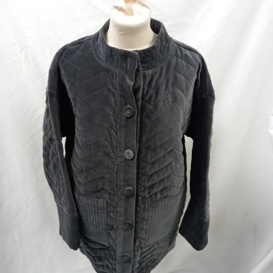 WHITESTUFF VALENTINE COAT DARK GREY SIZE 10