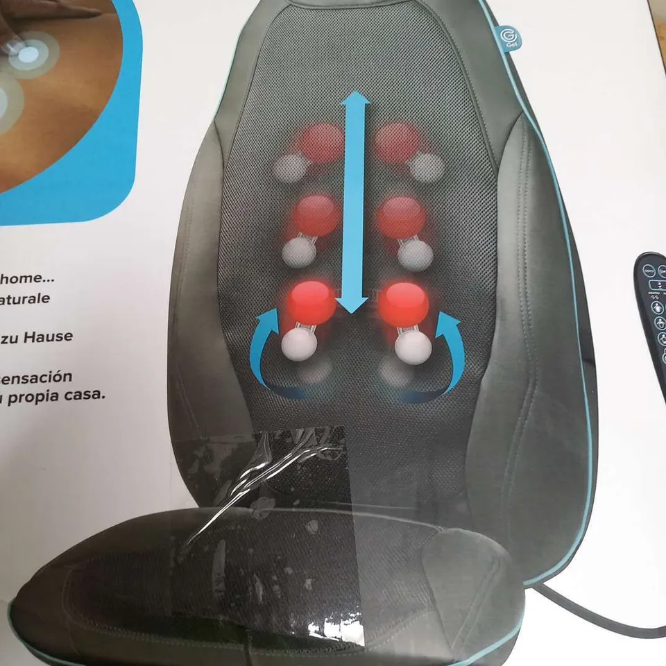 BOXED HOMEDICS SHIATSU MASSAGER WITH HEAT AND GEL MASSAGE WITH REAL FEEL