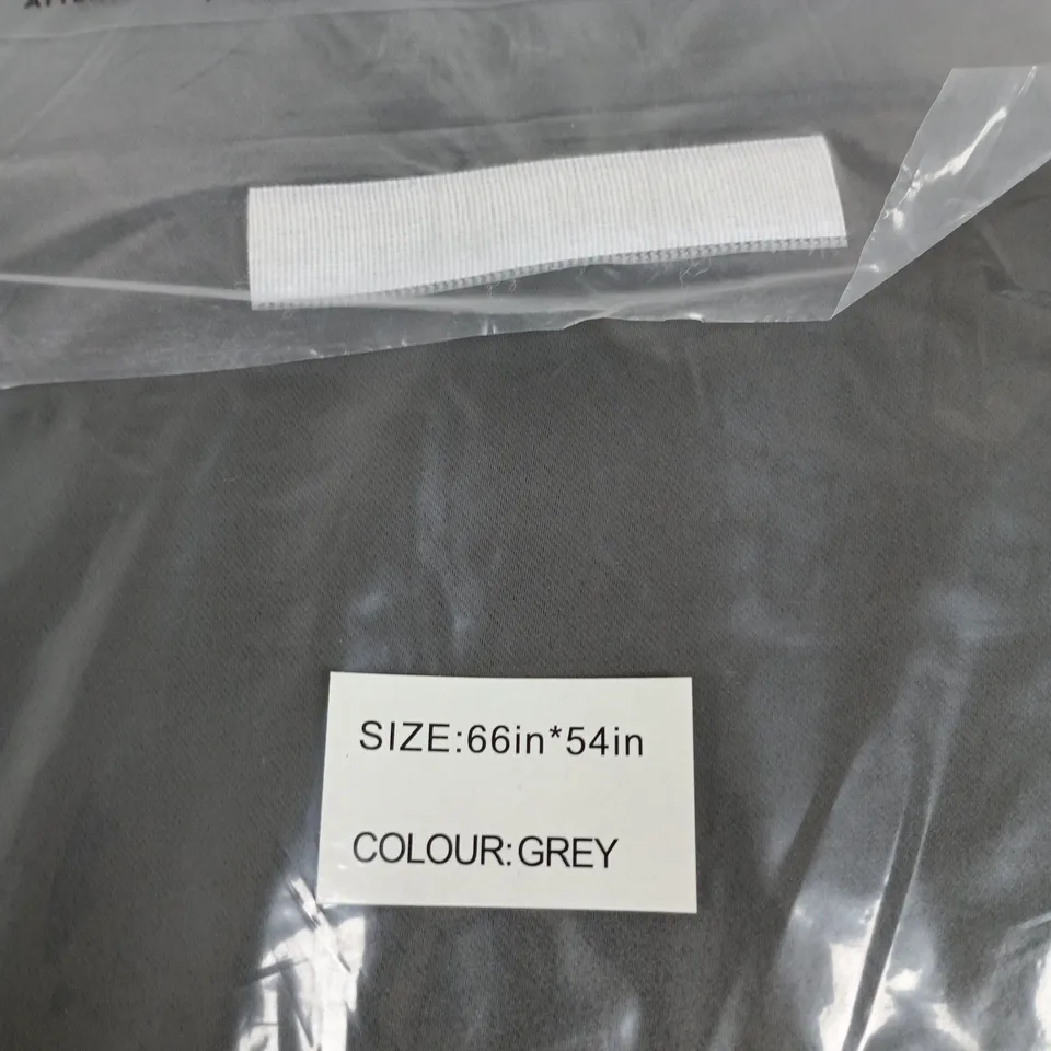 ZIZA GREY CURTAINS, 66IN X 54IN
