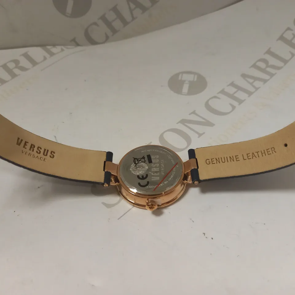 VERSUS VERSACE SOUTH BAY ROSE GOLD BLUE DIAL BLUE STRAP RRP £180
