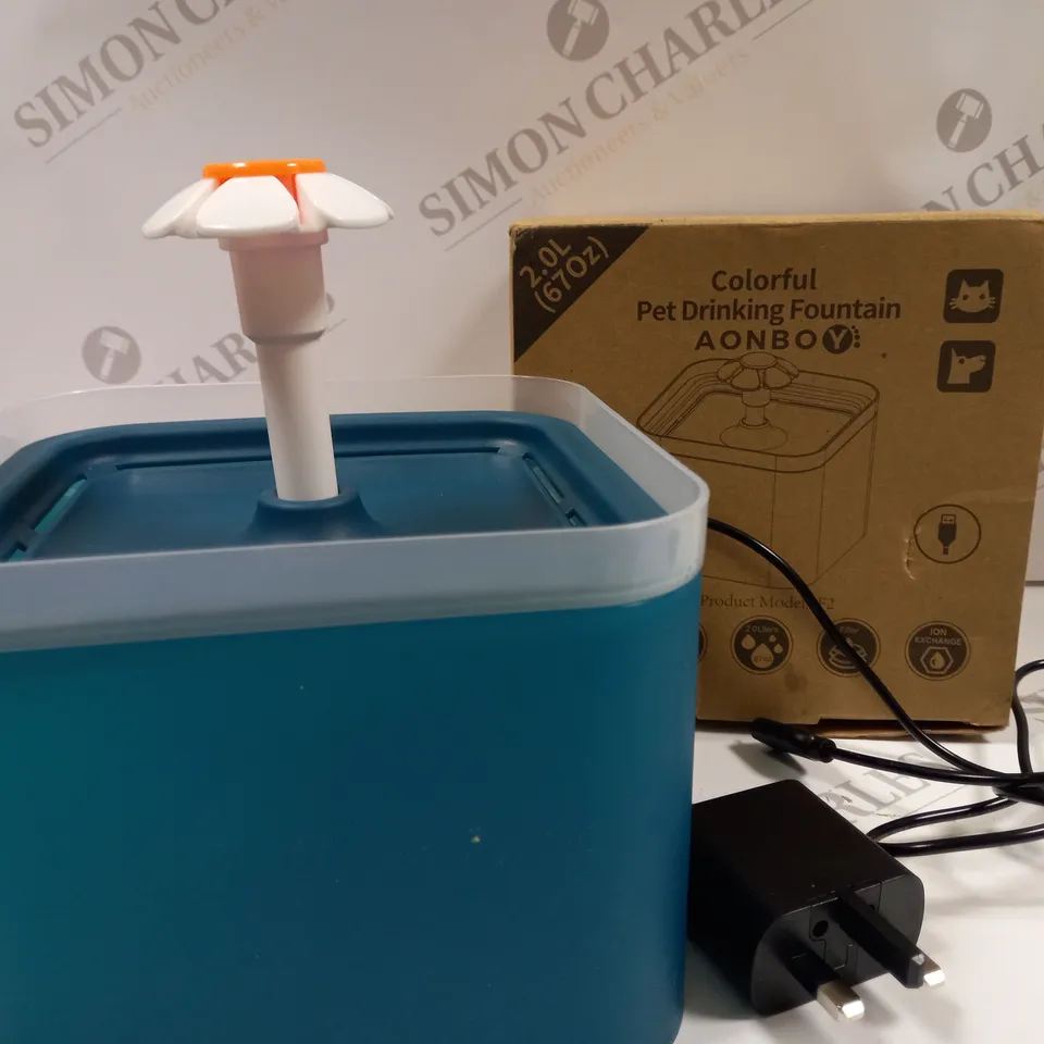 BOXED AONBOY COLORFUL PET DRINKIING FOUNTAIN F2