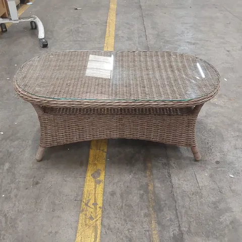 BRAYFORD COFFEE TABLE NATURAL RATTAN